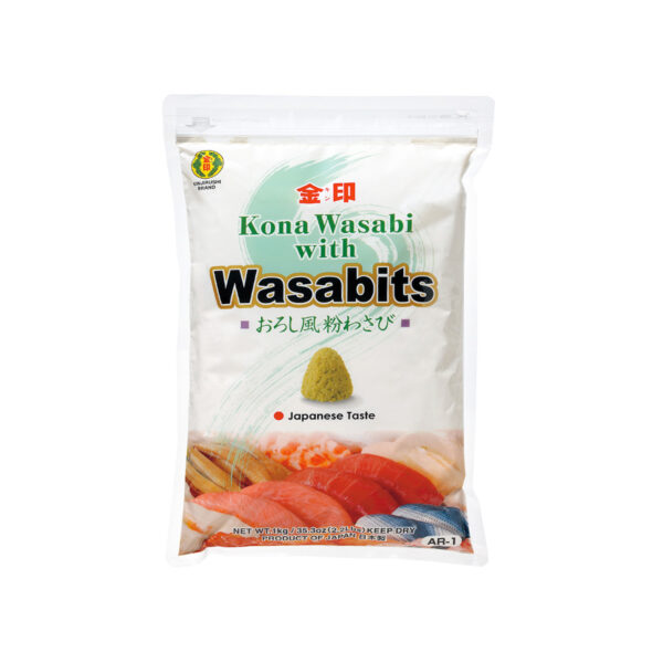wasabi bits bolsa de 1 kilogramo, marca kinjirusi